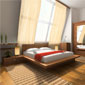lit double en bois